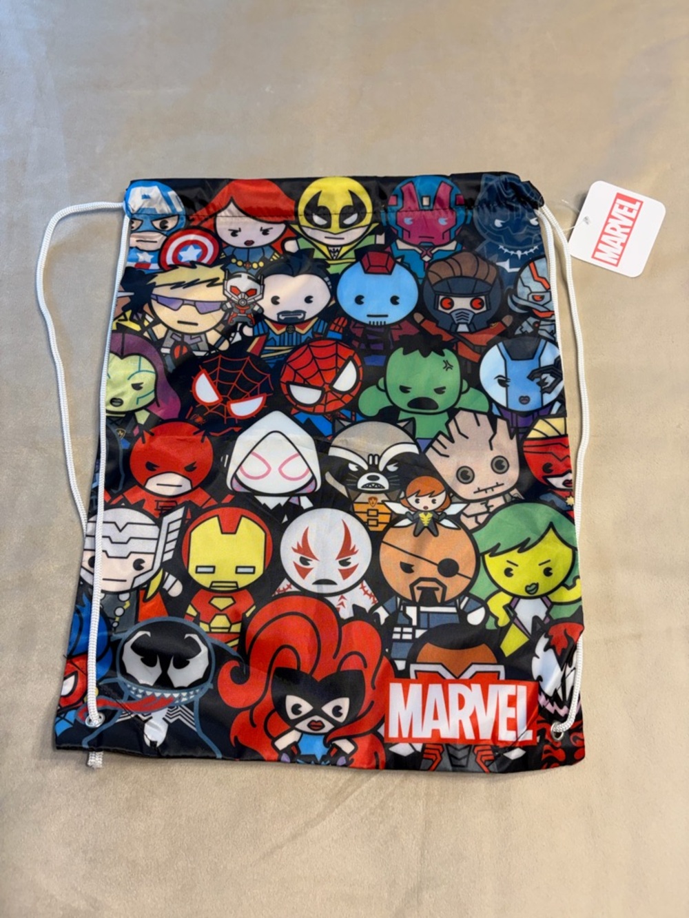 Marvel Black Drawstring sling Bag backpack